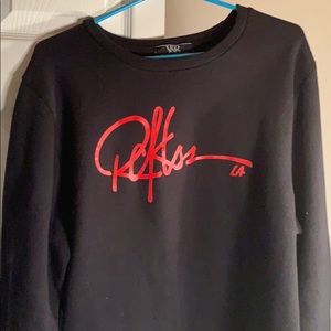 Black Young and Reckless crewneck sweater
